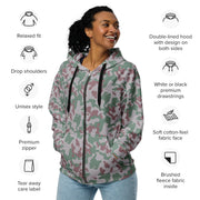 Amoeba Lithuanian Woodland CAMO Unisex Zip Hoodie