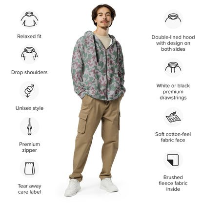 Lithuanian Amoeba CAMO Unisex zip hoodie - Zip Hoodies