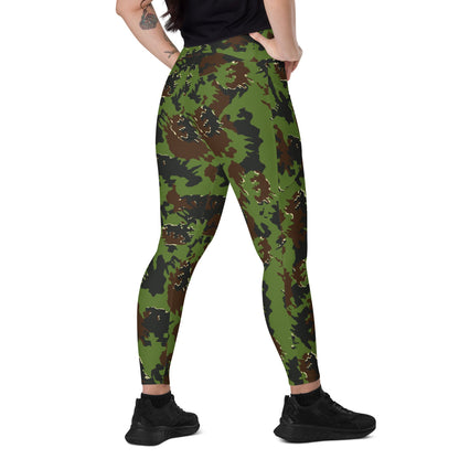 Lithuanian M05 Misko (Forest) CAMO Leggings with pockets - 2XS - Womens With Pockets