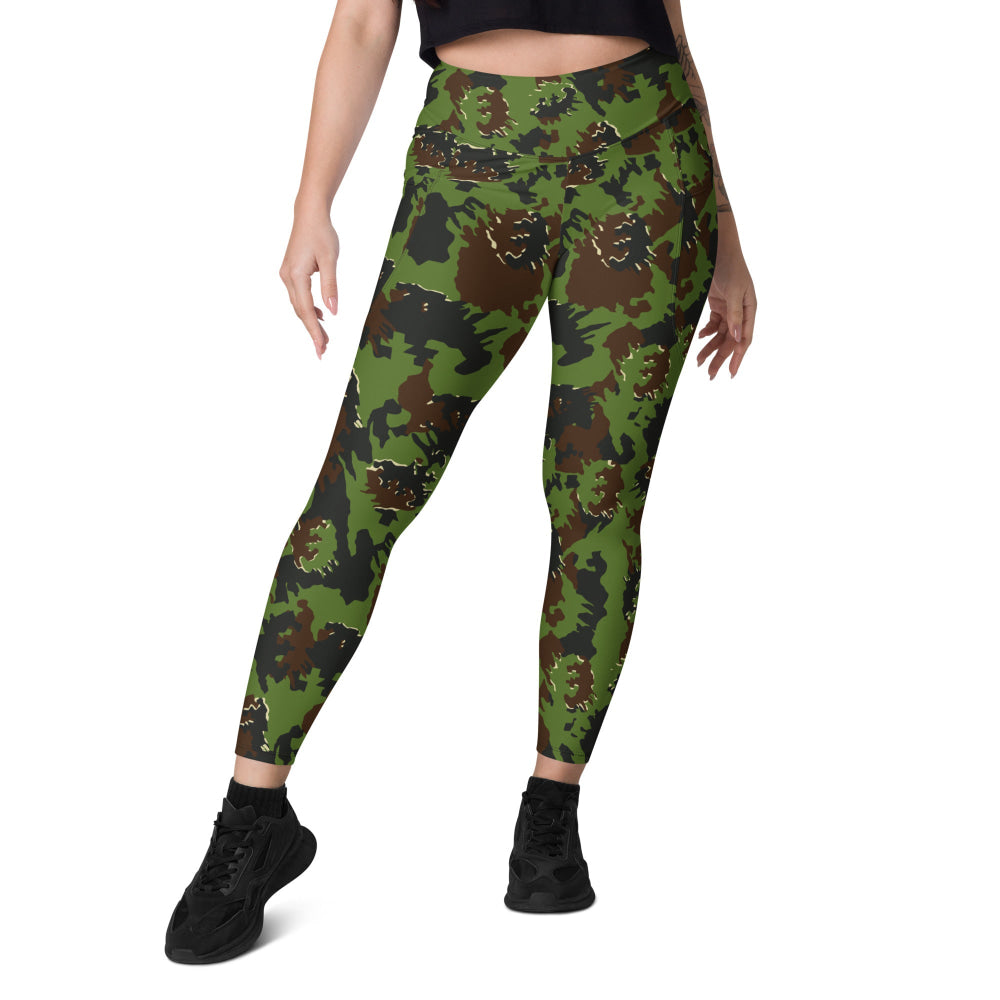 Lithuanian M05 Misko (Forest) CAMO Leggings with pockets - Womens With Pockets