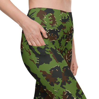 Lithuanian M05 Misko (Forest) CAMO Leggings with pockets - Womens With Pockets