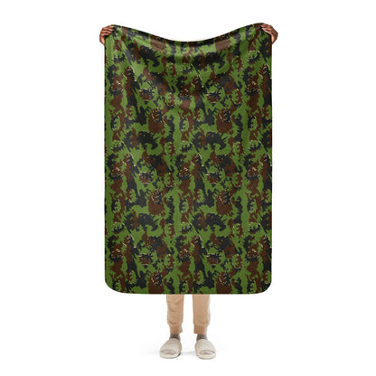 Lithuanian M05 Misko (Forest) CAMO Sherpa blanket - 37″×57″ - Blanket