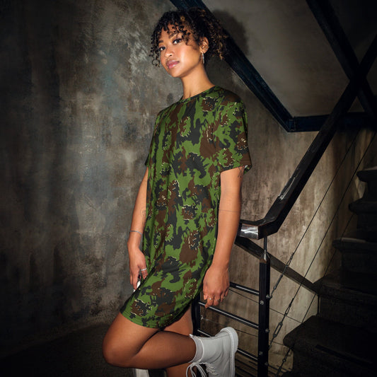 Lithuanian M05 Misko (Forest) CAMO T-shirt dress - 2XS - Womens T-Shirt Dress