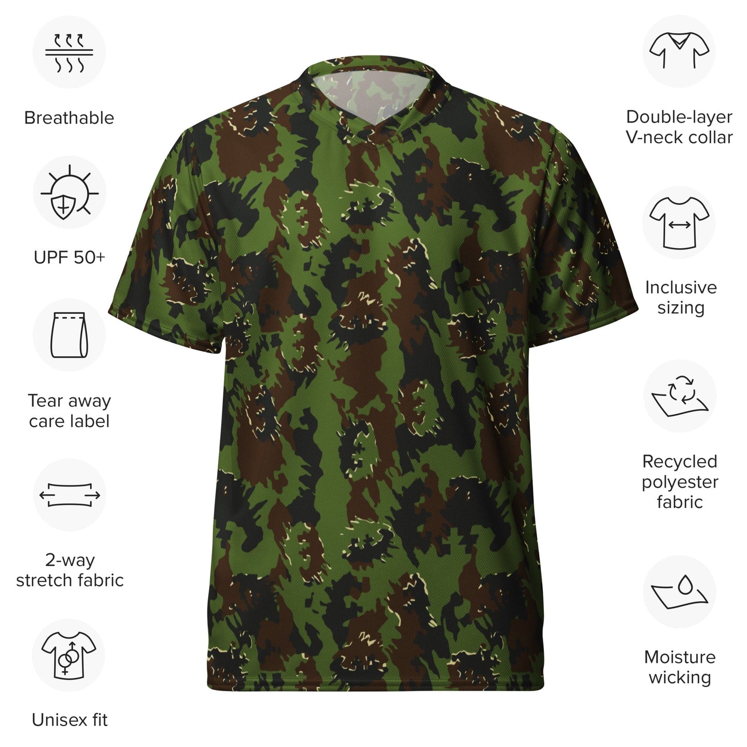 Lithuanian M05 Misko (Forest) CAMO unisex sports jersey - Sports Jerseys