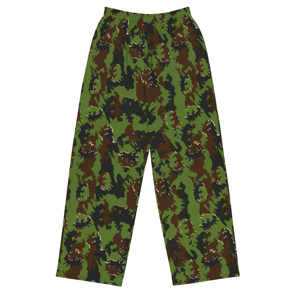 Lithuanian M05 Misko (Forest) CAMO unisex wide-leg pants - 2XS - Unisex Wide-Leg Pants