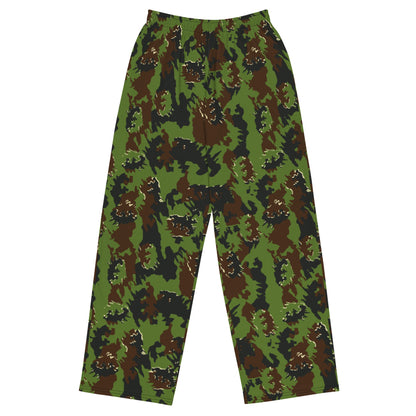 Lithuanian M05 Misko (Forest) CAMO unisex wide-leg pants - 2XS - Unisex Wide-Leg Pants