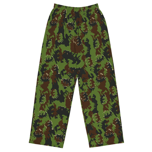 Lithuanian M05 Misko (Forest) CAMO unisex wide-leg pants - 2XS - Unisex Wide-Leg Pants