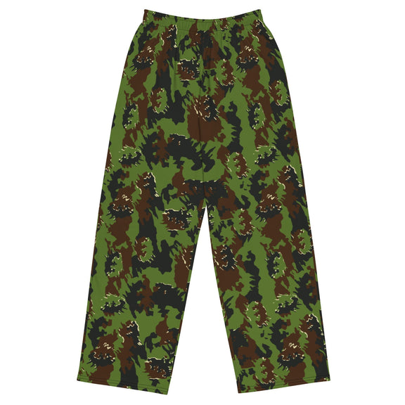 Lithuanian M05 Misko (Forest) CAMO unisex wide-leg pants - 2XS - Wide-leg Pants