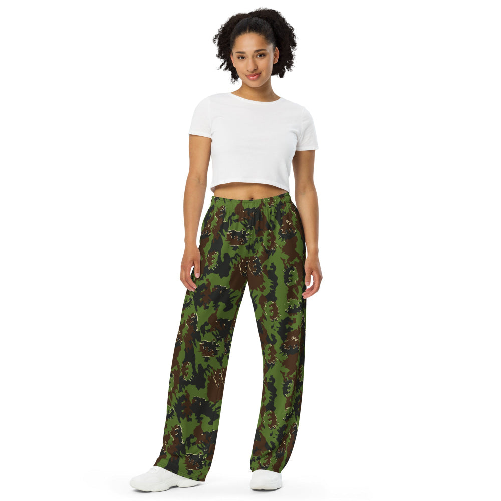 Lithuanian M05 Misko (Forest) CAMO unisex wide-leg pants - Unisex Wide-Leg Pants