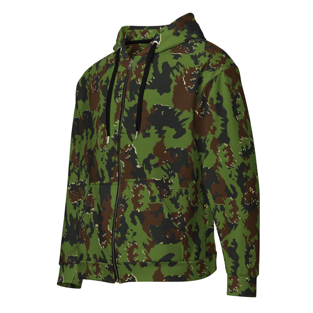 Lithuanian M05 Misko (Forest) CAMO Unisex zip hoodie - 2XS - Zip Hoodie