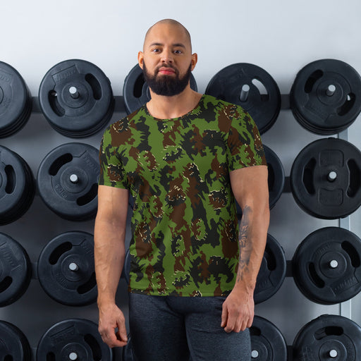 M05 Miško Woodland CAMO Mens Athletic T-Shirt - XS - Shirt