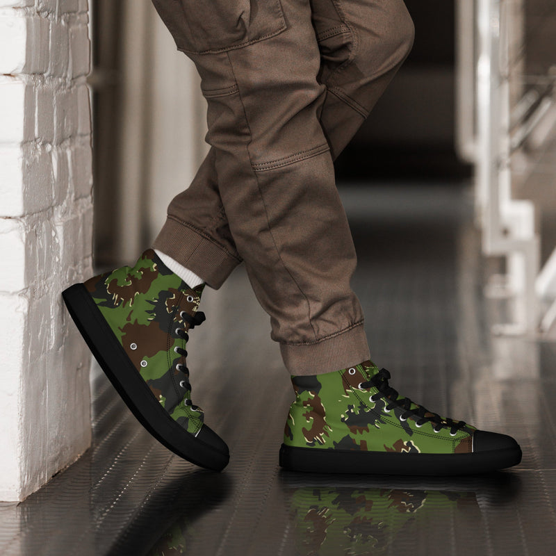 M05 Miško Woodland CAMO Mens High-Top Canvas Shoes - 5