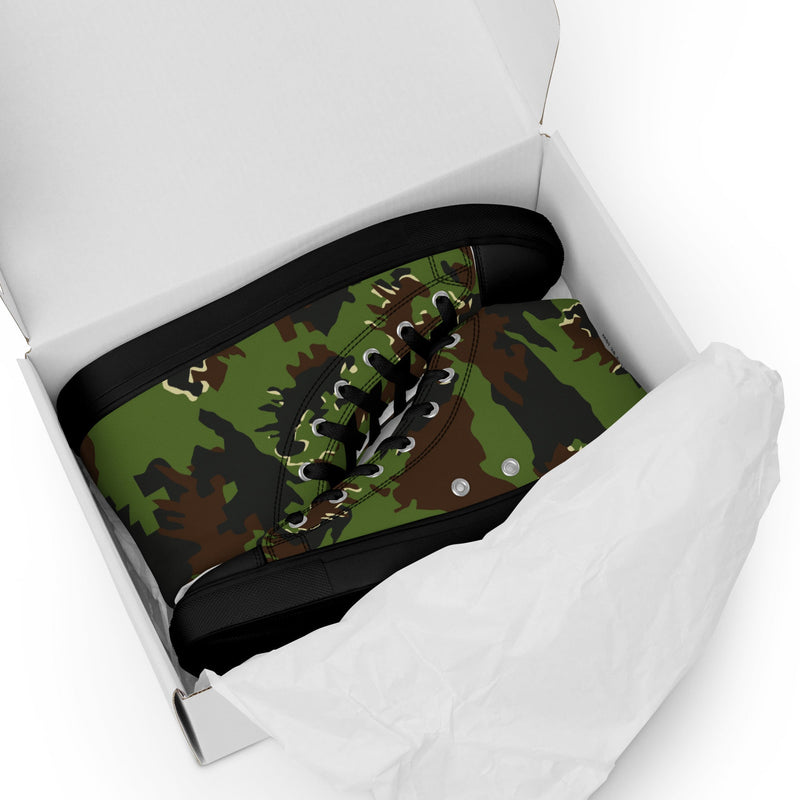M05 Miško Woodland CAMO Mens High-Top Canvas Shoes