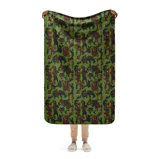 Lithuanian Misko CAMO Sherpa blanket - 37″×57″ - Blankets
