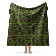 M05 Miško Woodland CAMO Sherpa Blanket - 60″×80″
