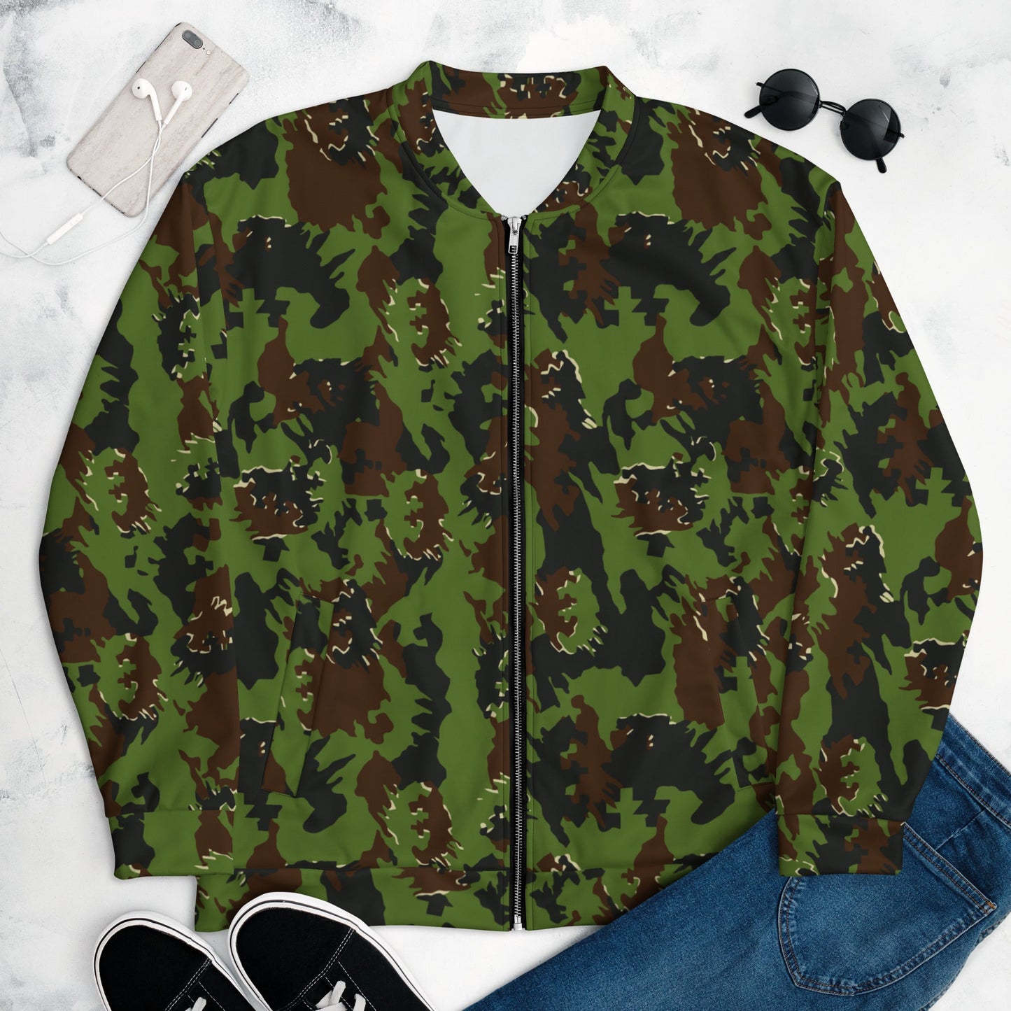 Lithuanian Misko CAMO Unisex Bomber Jacket - XS - Jackets