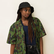 M05 Miško Woodland CAMO Unisex Short-Sleeve Button Shirt - Button-Up