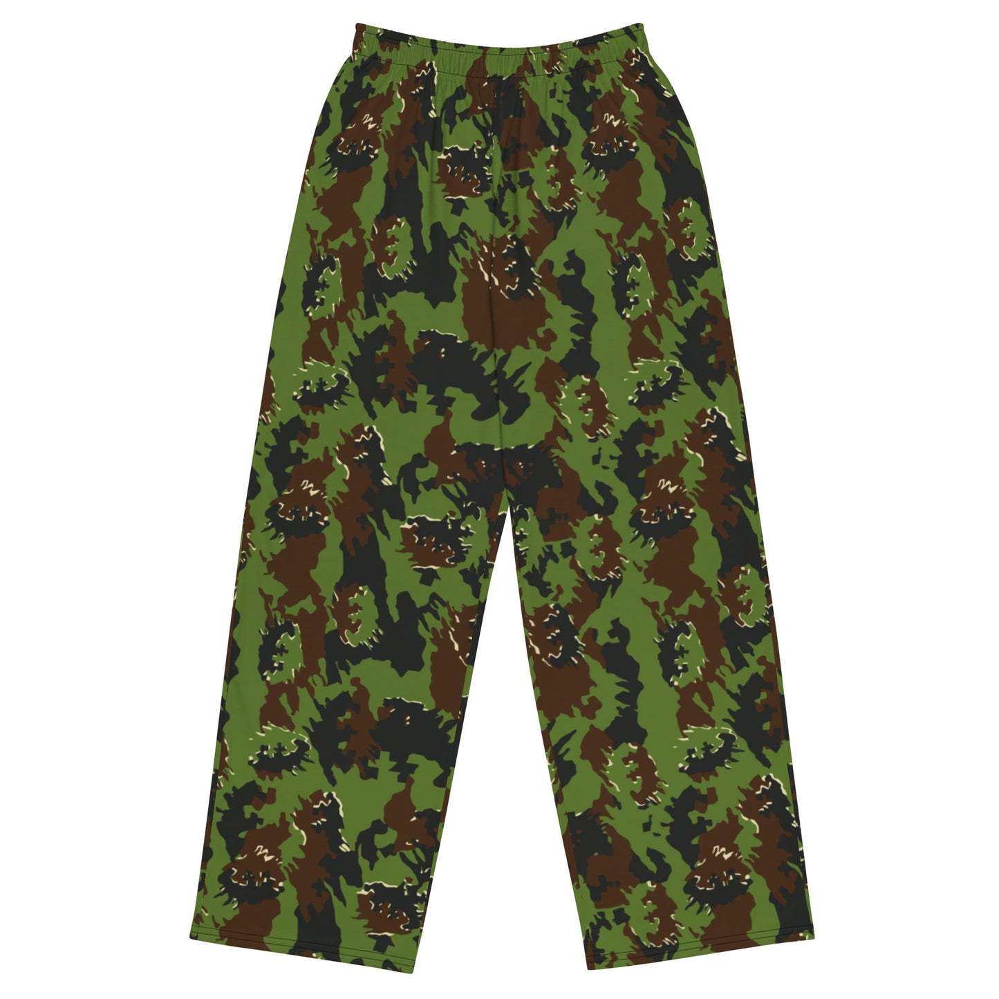 Lithuanian Misko CAMO unisex wide-leg pants - 2XS - Wide-leg Pants