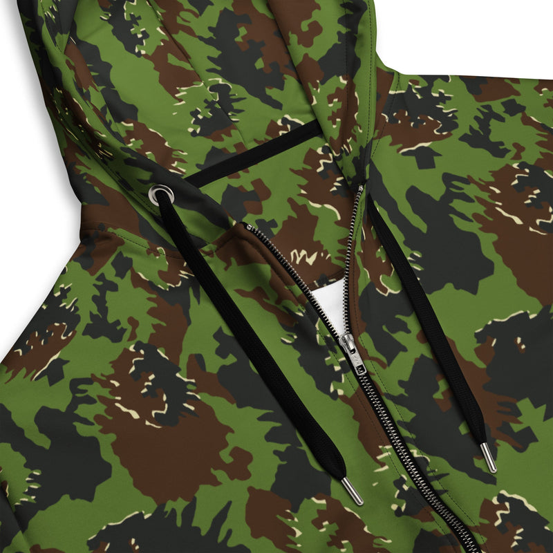M05 Miško Woodland CAMO Unisex Zip Hoodie