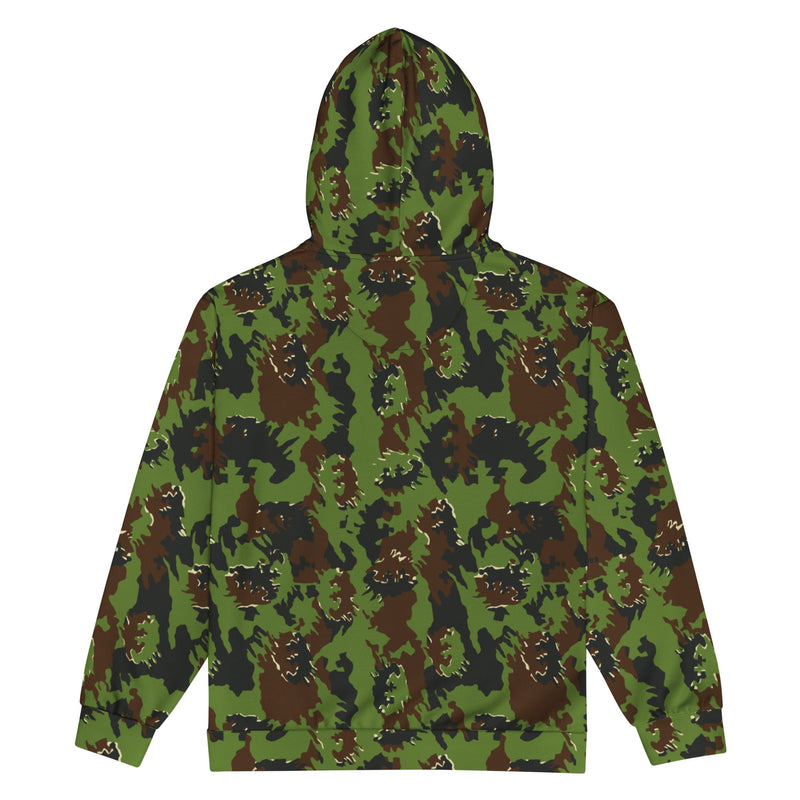 M05 Miško Woodland CAMO Unisex Zip Hoodie