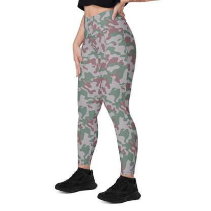 Lithuanian Three Color Amoeba CAMO Leggings with pockets - Womens With Pockets