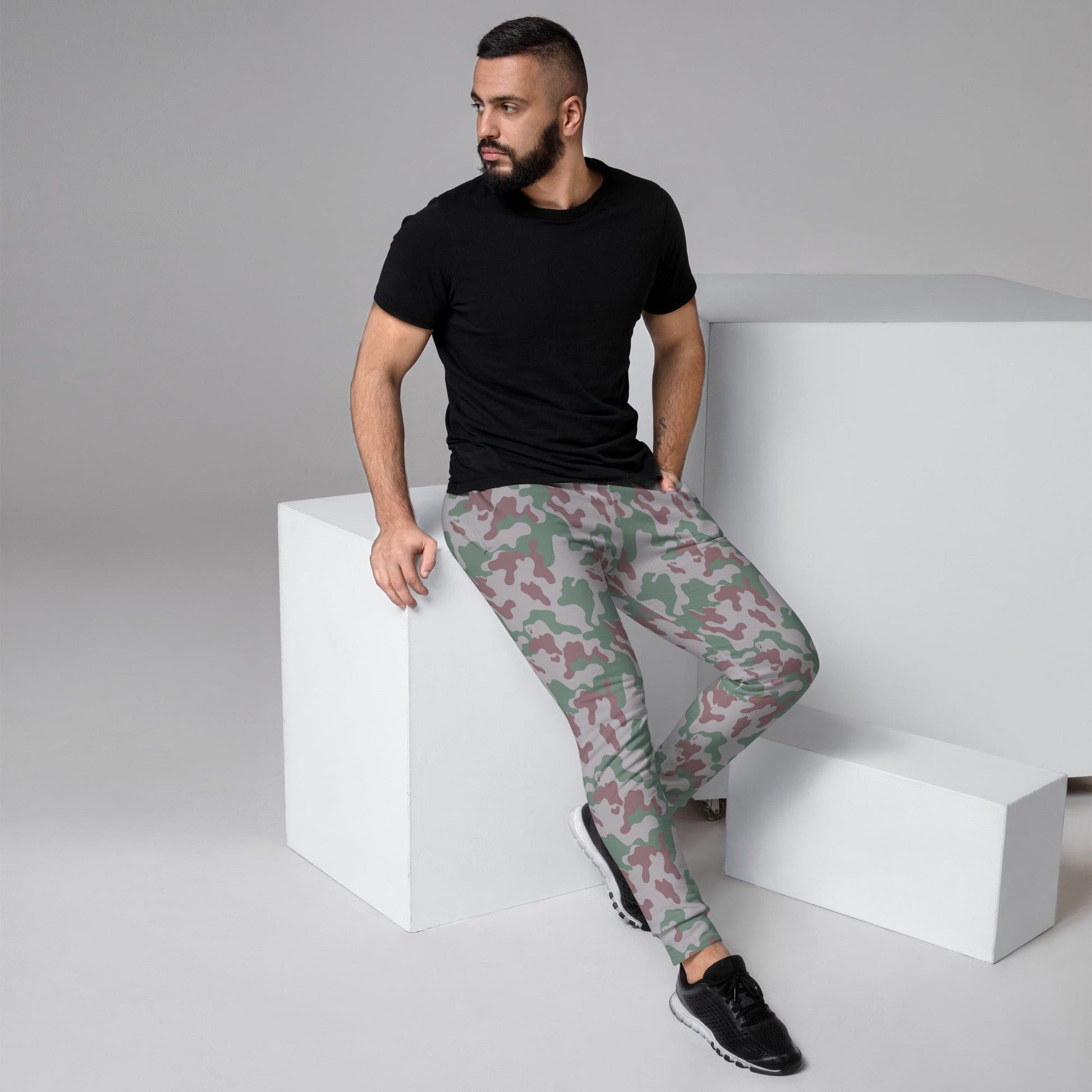 Lithuanian Three Color Amoeba CAMO Men’s Joggers - XS - Mens