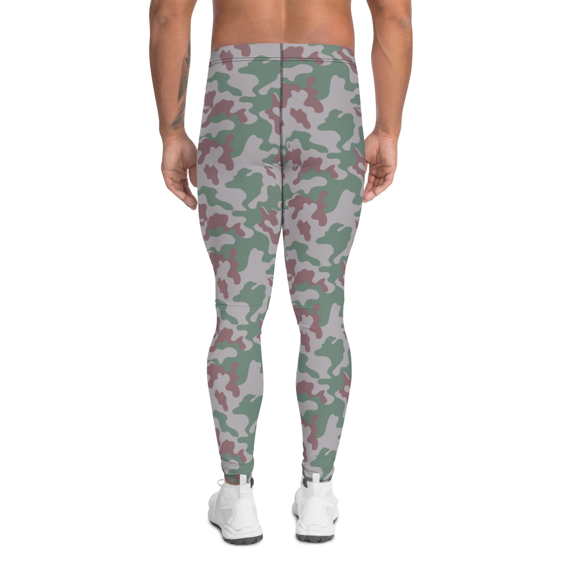 Lithuanian Three Color Amoeba CAMO Men’s Leggings - Mens