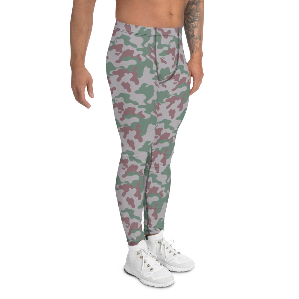 Lithuanian Three Color Amoeba CAMO Men’s Leggings - Mens