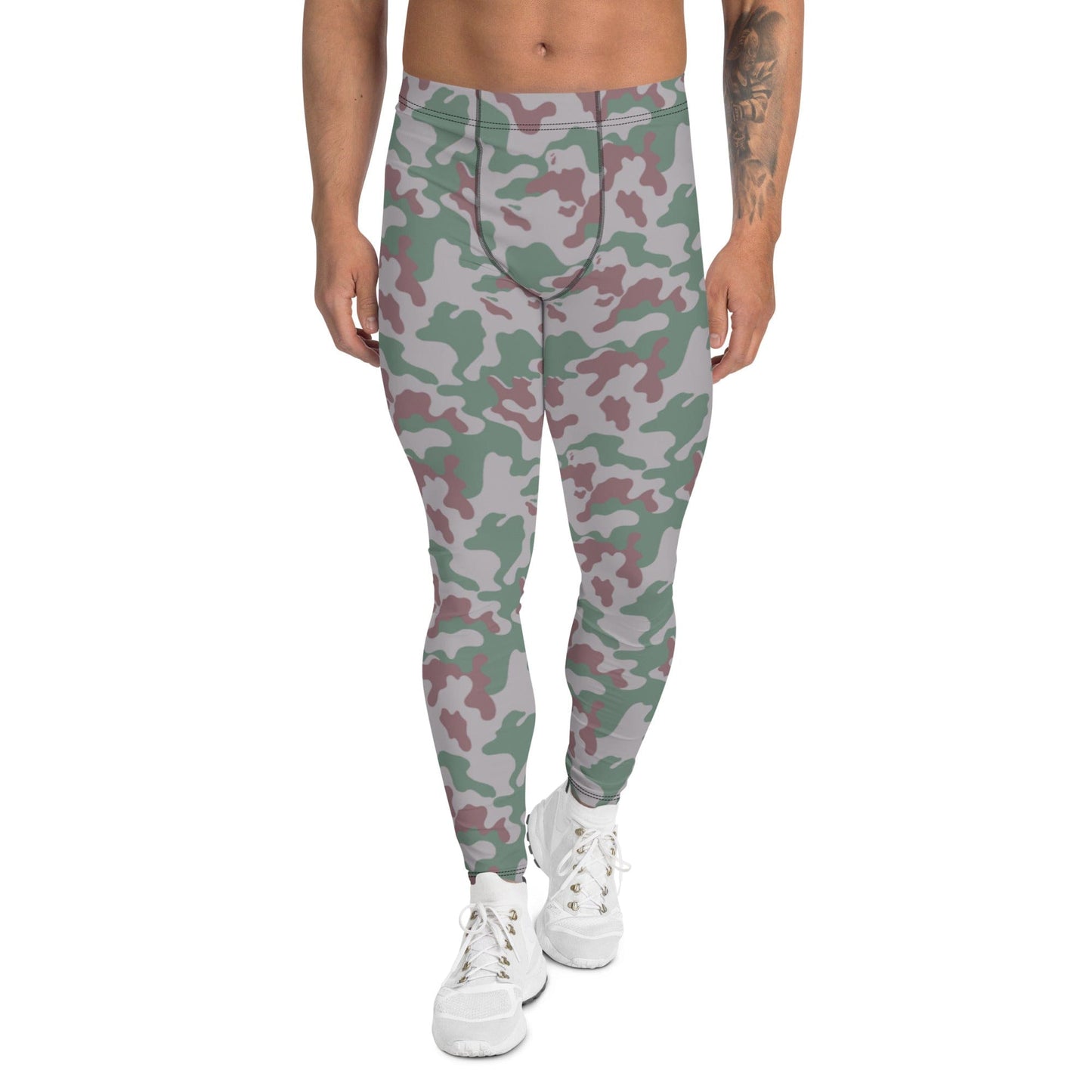 Lithuanian Three Color Amoeba CAMO Men’s Leggings - XS - Mens