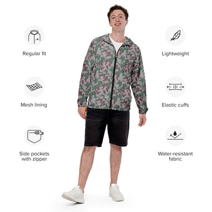 Lithuanian Three Color Amoeba CAMO Men’s windbreaker - Mens Windbreaker