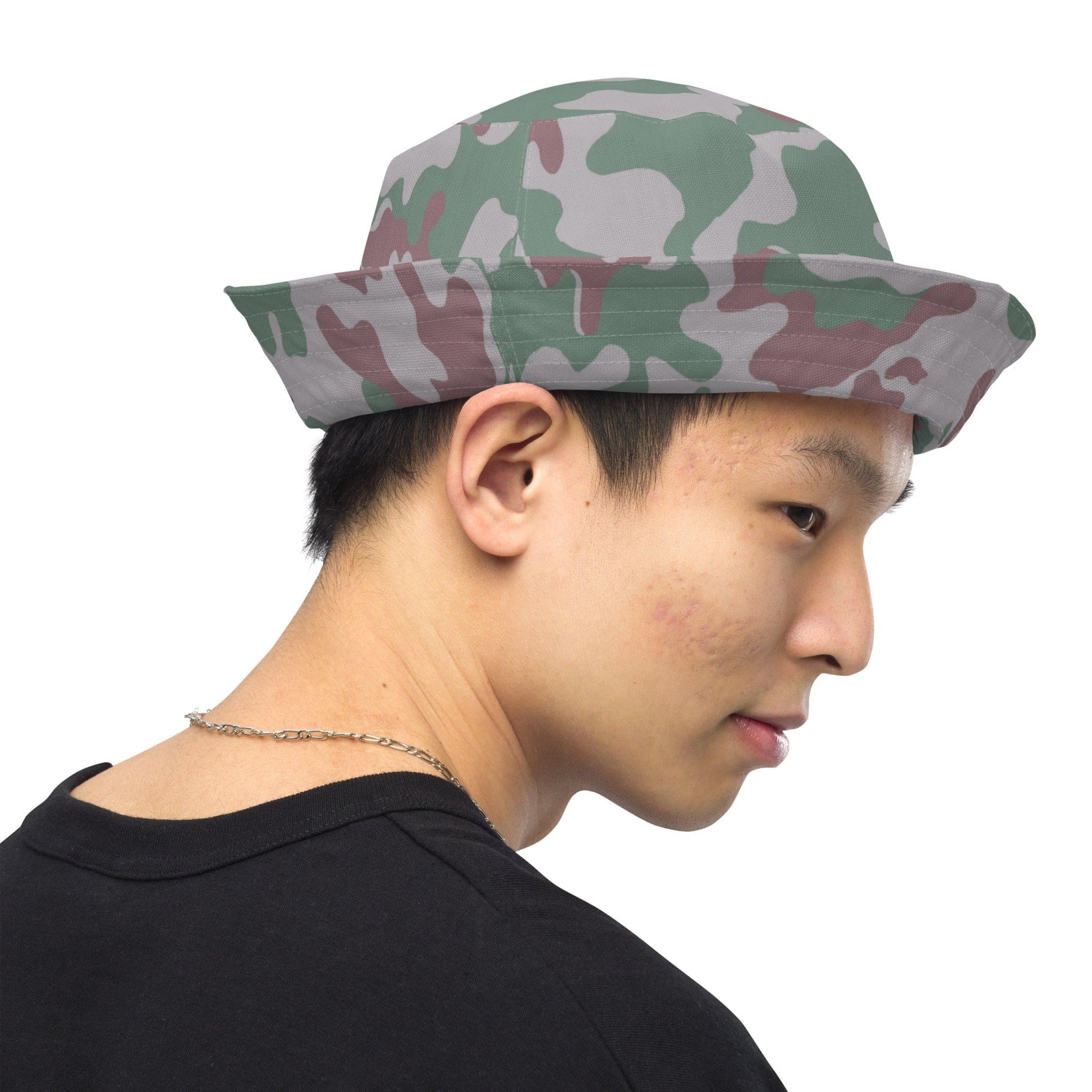 Lithuanian Three Color Amoeba CAMO Reversible bucket hat