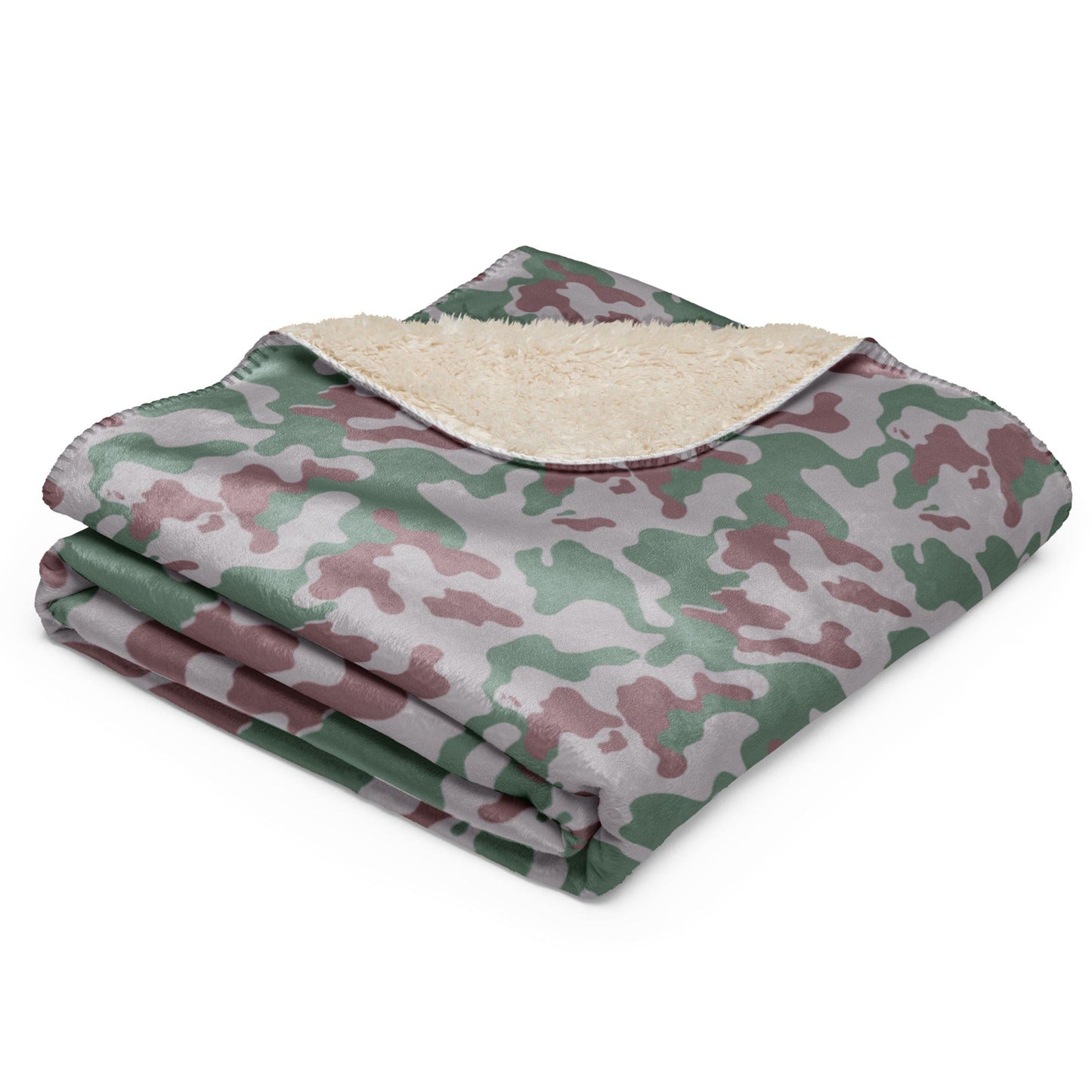 Lithuanian Three Color Amoeba CAMO Sherpa blanket - Blanket