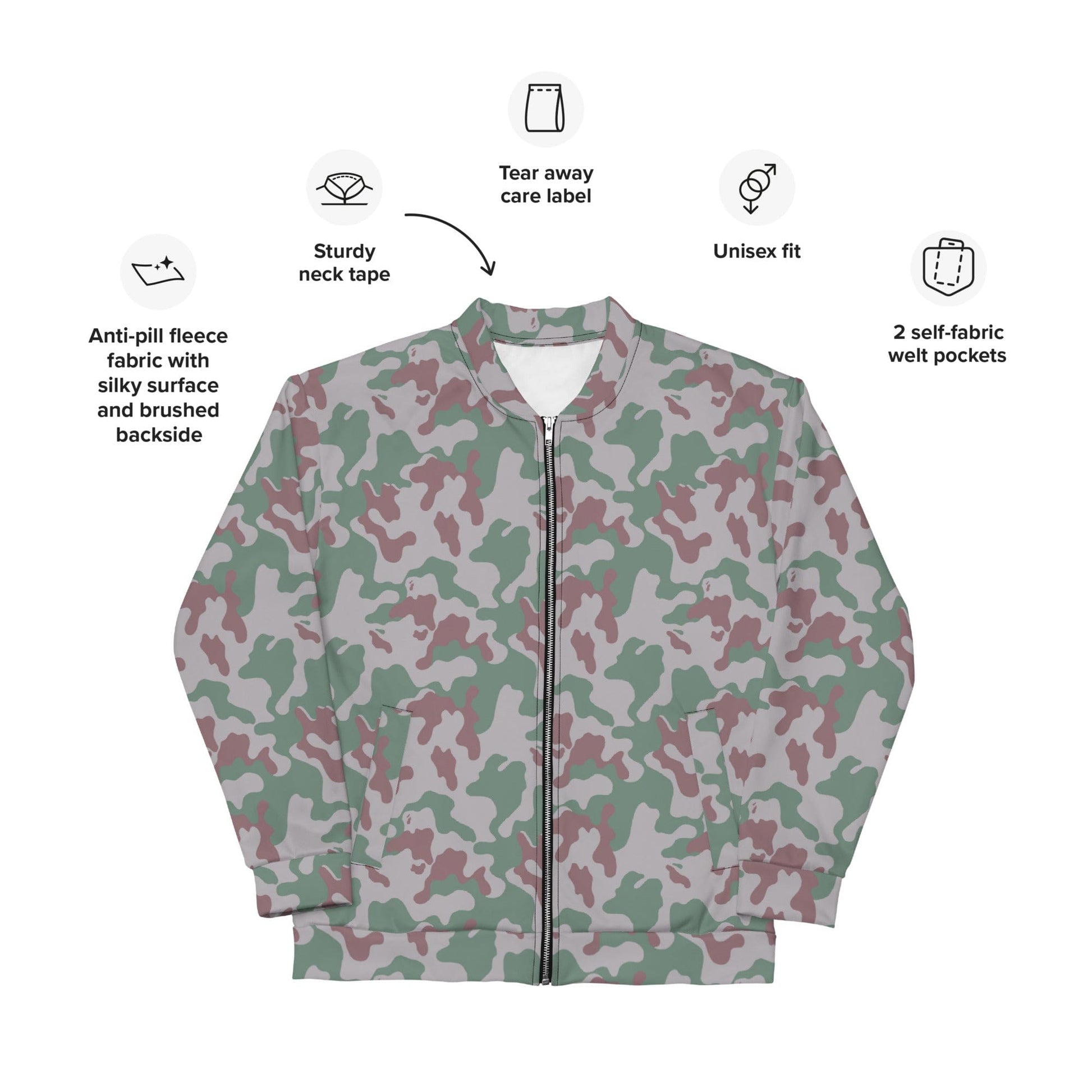 Lithuanian Three Color Amoeba CAMO Unisex Bomber Jacket