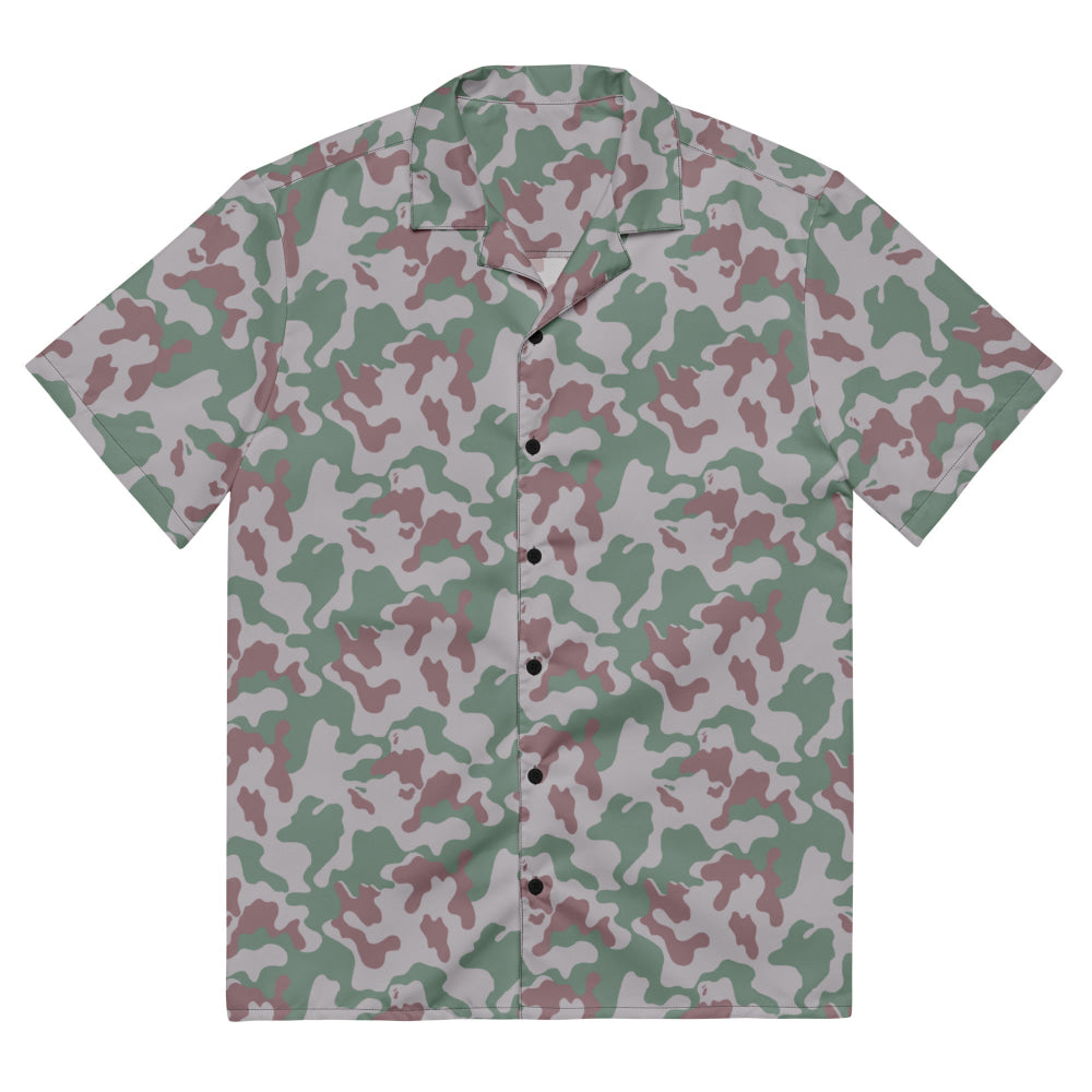 Lithuanian Three Color Amoeba CAMO Unisex button shirt - 2XS - Button Shirt