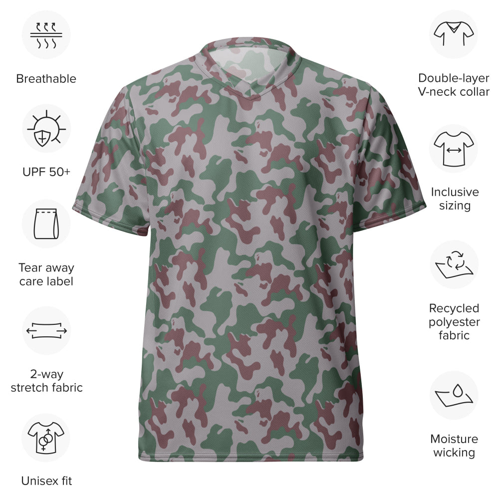 Lithuanian Three Color Amoeba CAMO unisex sports jersey - Unisex Sports Jersey