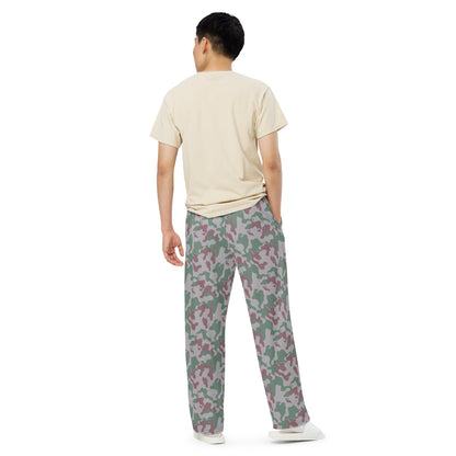 Lithuanian Three Color Amoeba CAMO unisex wide-leg pants - Unisex Wide-Leg Pants