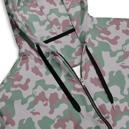 Lithuanian Three Color Amoeba CAMO Unisex zip hoodie - Zip Hoodie