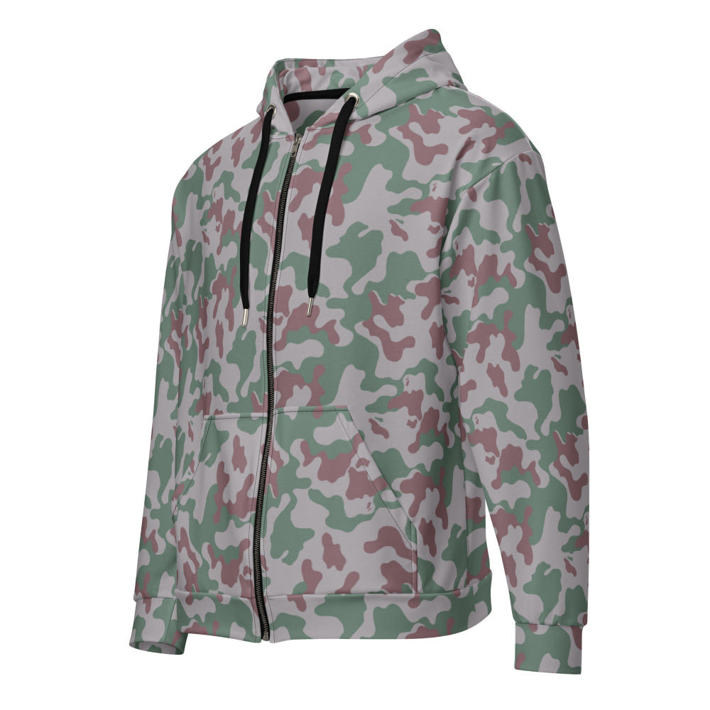 Lithuanian Three Color Amoeba CAMO Unisex zip hoodie - Zip Hoodie