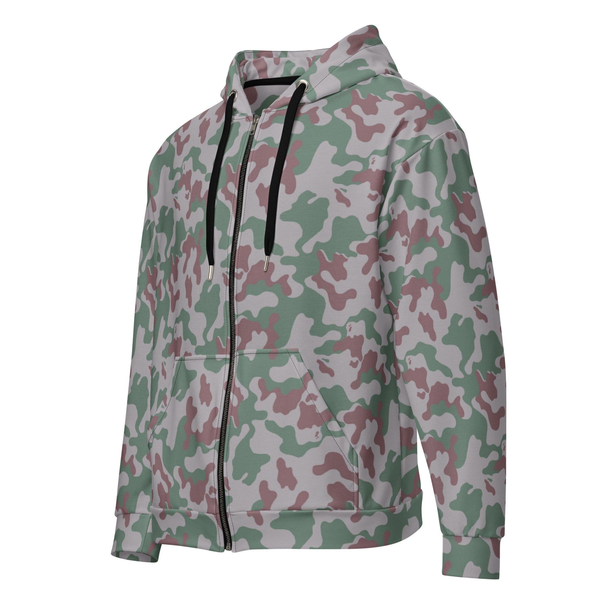 Lithuanian Three Color Amoeba CAMO Unisex zip hoodie - Zip Hoodie