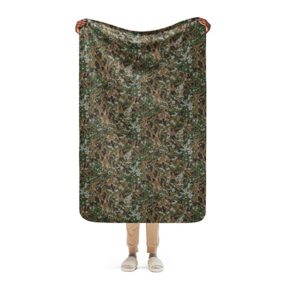 Luxembourg M2011 Waldtarndruck CAMO Sherpa blanket - 37″×57″ - Blanket