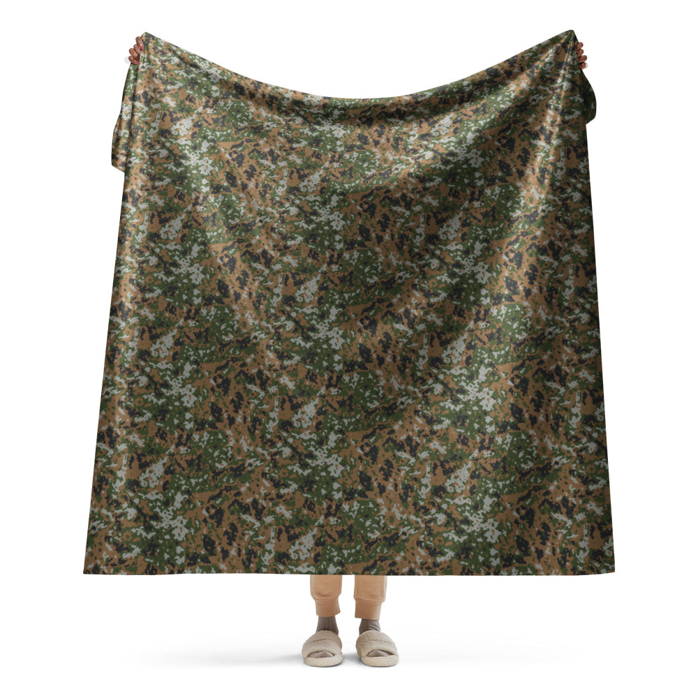 Luxembourg M2011 Waldtarndruck CAMO Sherpa blanket - 60″×80″ - Blanket