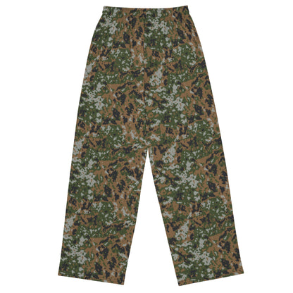 Luxembourg M2011 Waldtarndruck CAMO unisex wide-leg pants - Unisex Wide-Leg Pants