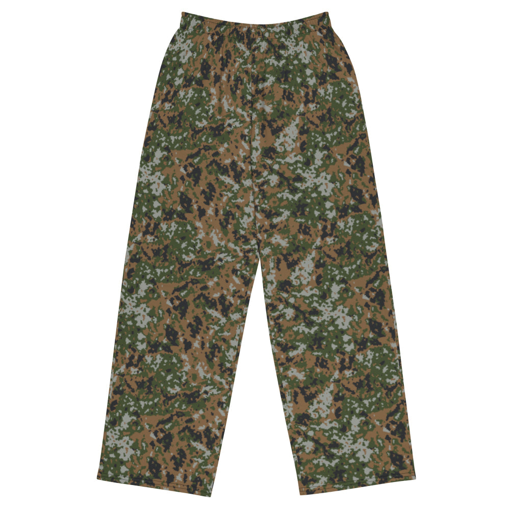 Luxembourg M2011 Waldtarndruck CAMO unisex wide-leg pants - 2XS - Unisex Wide-Leg Pants