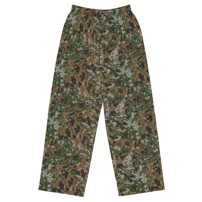 Luxembourg M2011 Waldtarndruck CAMO unisex wide-leg pants - 2XS - Unisex Wide-Leg Pants