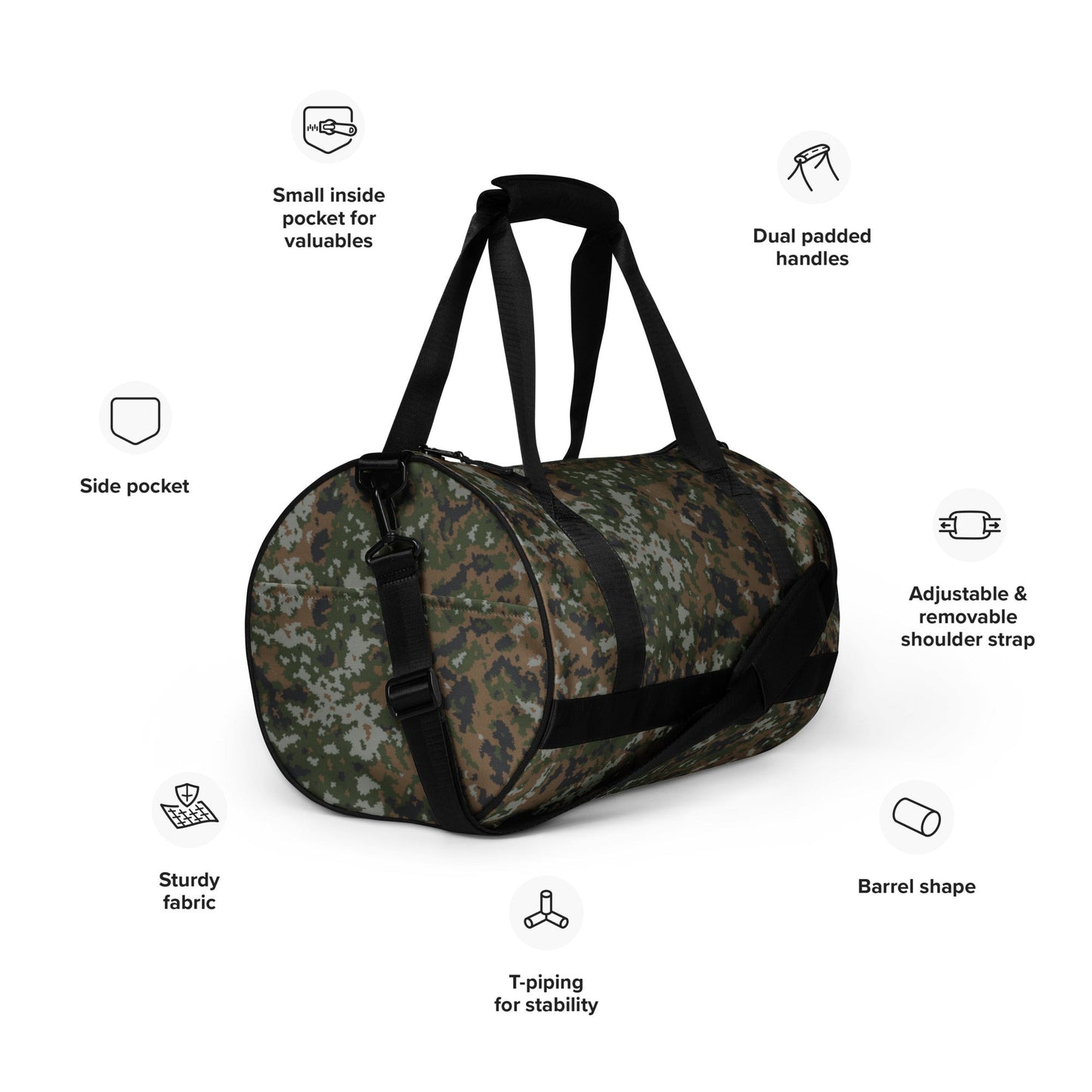 Luxembourg Waldtarndruck CAMO gym bag - Gym Bags