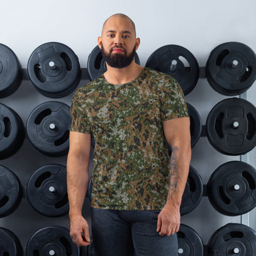 Waldtarndruck Luxembourg Woodland CAMO Mens Athletic T-Shirt - XS - Shirt