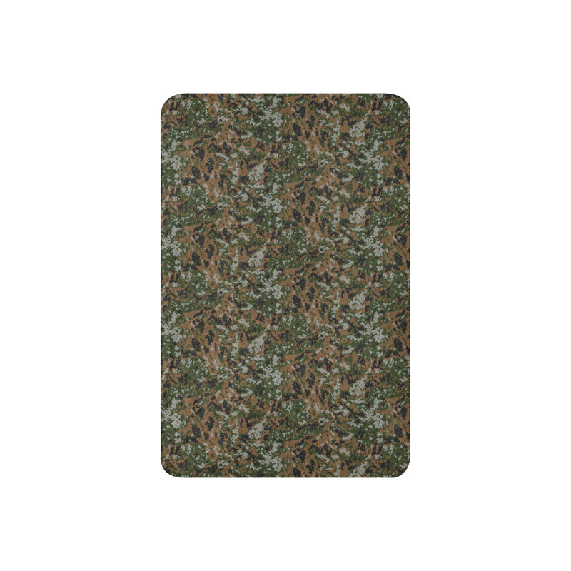 Waldtarndruck Luxembourg Woodland CAMO Sherpa Blanket