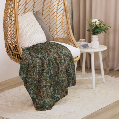 Luxembourg Waldtarndruck CAMO Sherpa Blanket