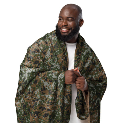 Luxembourg Waldtarndruck CAMO Sherpa Blanket