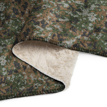 Luxembourg Waldtarndruck CAMO Sherpa Blanket